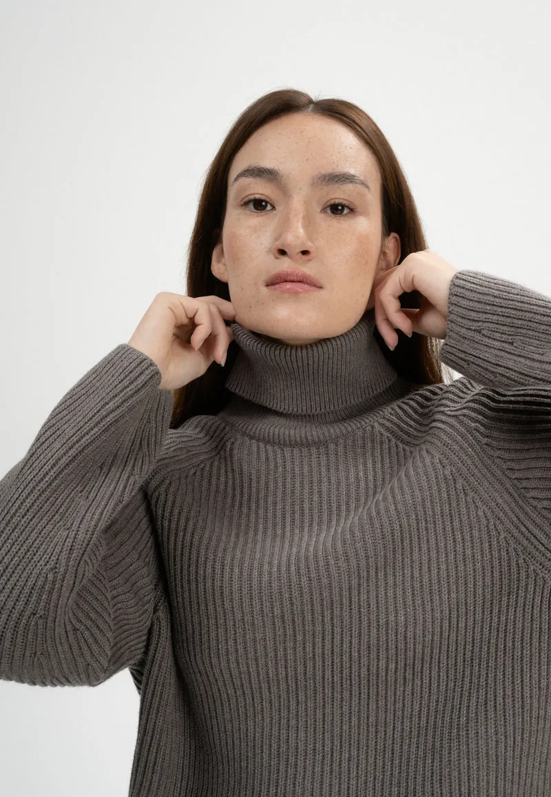 Rippstrick Rollkragenpullover Style CHIRHA
