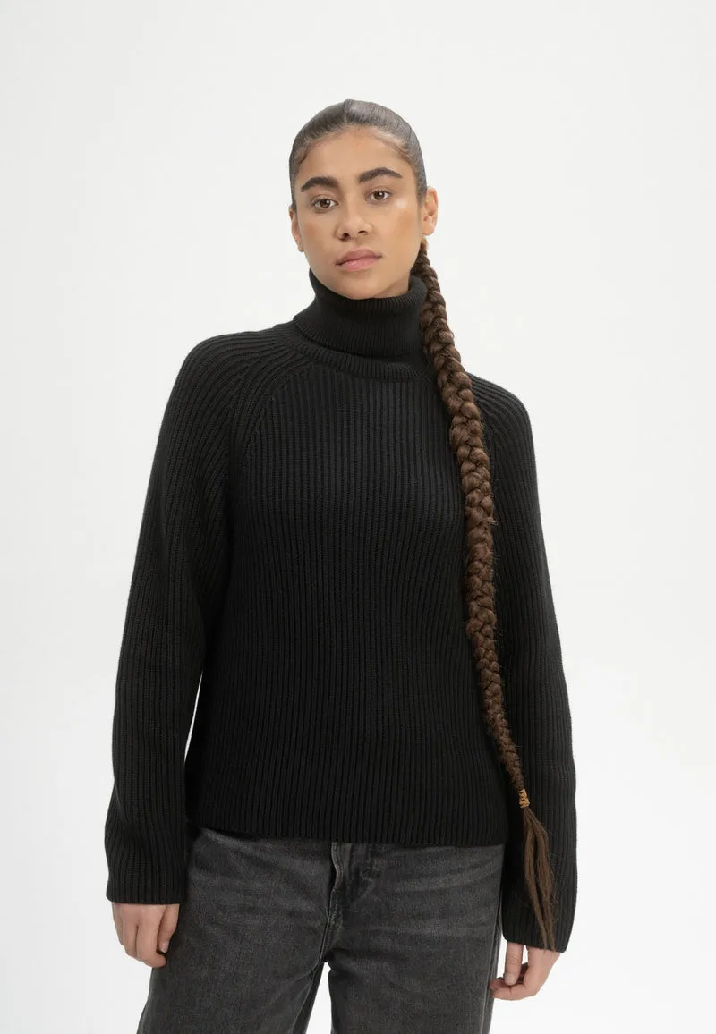Rippstrick Rollkragenpullover Style CHIRHA