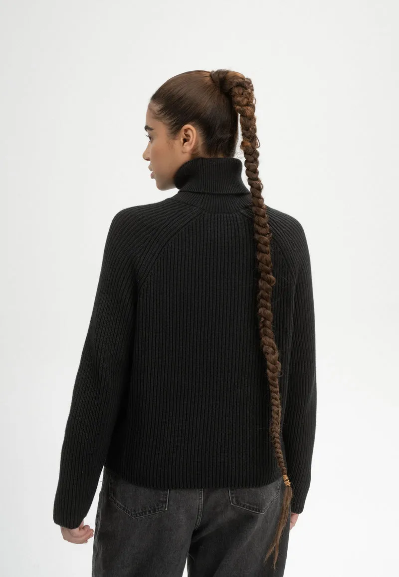 Rippstrick Rollkragenpullover Style CHIRHA