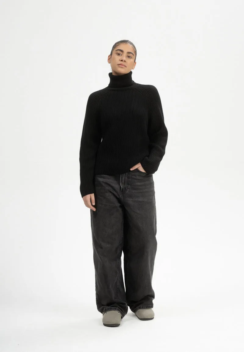 Rippstrick Rollkragenpullover Style CHIRHA