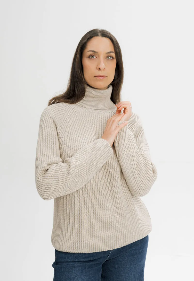 Rippstrick Rollkragenpullover Style CHIRHA