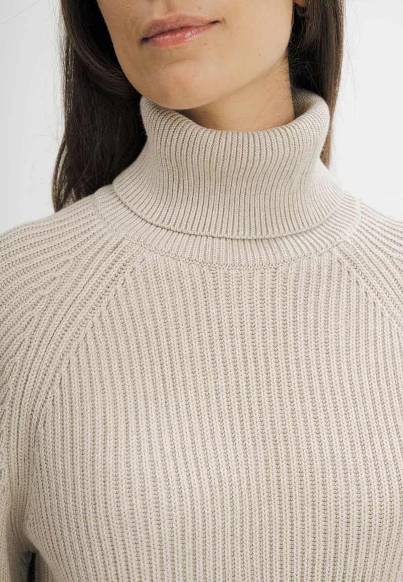 Rippstrick Rollkragenpullover Style CHIRHA