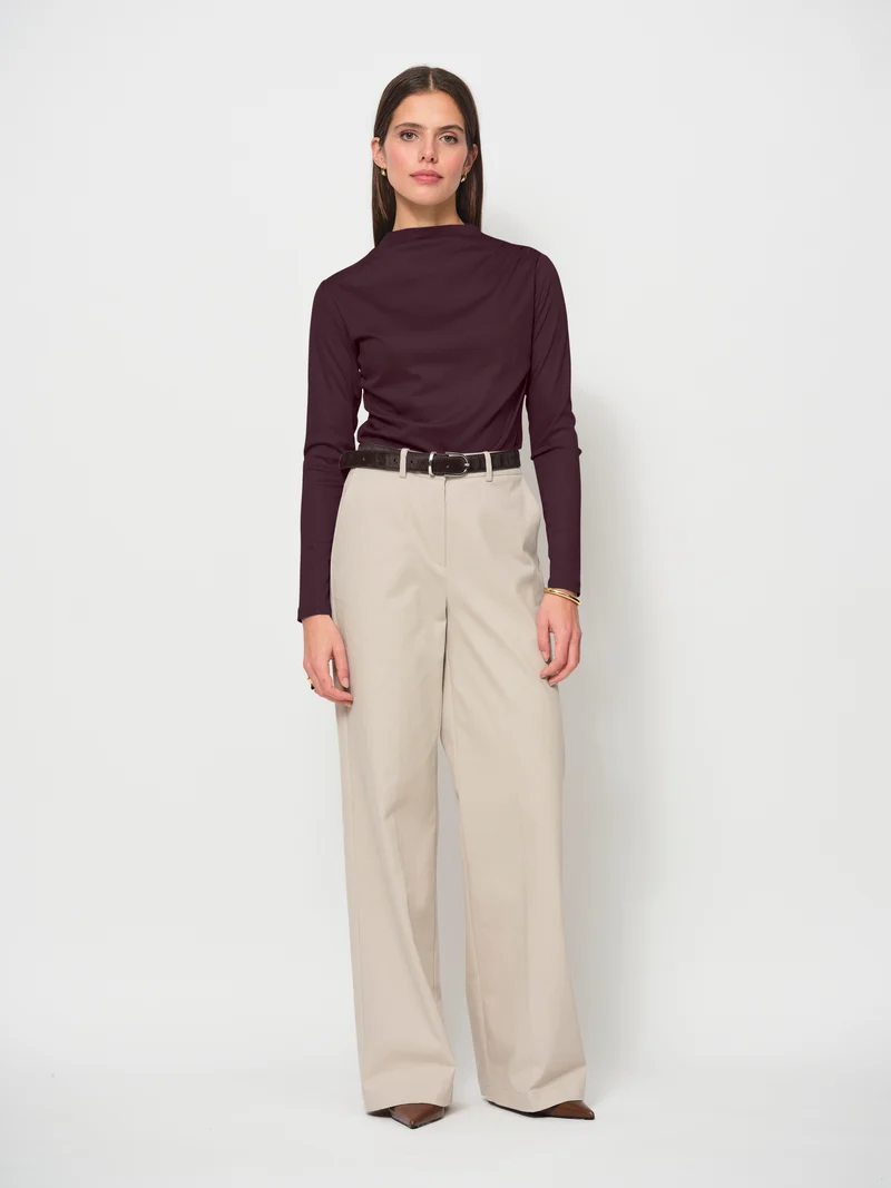 Ruched Long Sleeve Top