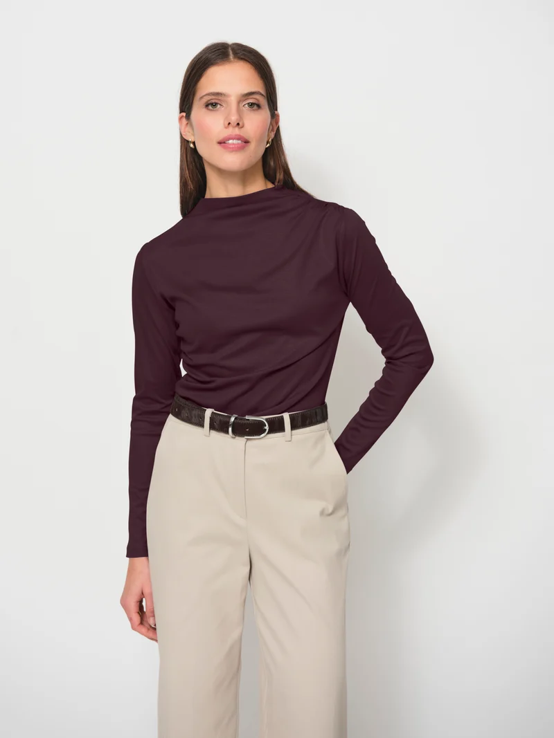 Ruched Long Sleeve Top
