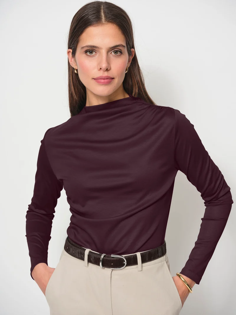 Ruched Long Sleeve Top