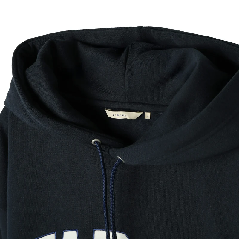Farah Japan Embroidered Patch Logo Hoodie College Logo