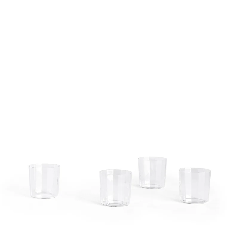 HAY Angle Glass-Set of 4 Wide 7,5cm