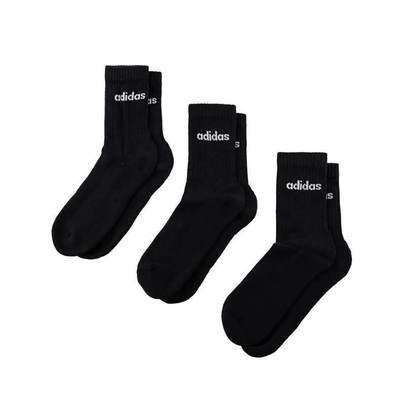 Adidas Linear Crew Cushioned Socks 3 Pairs