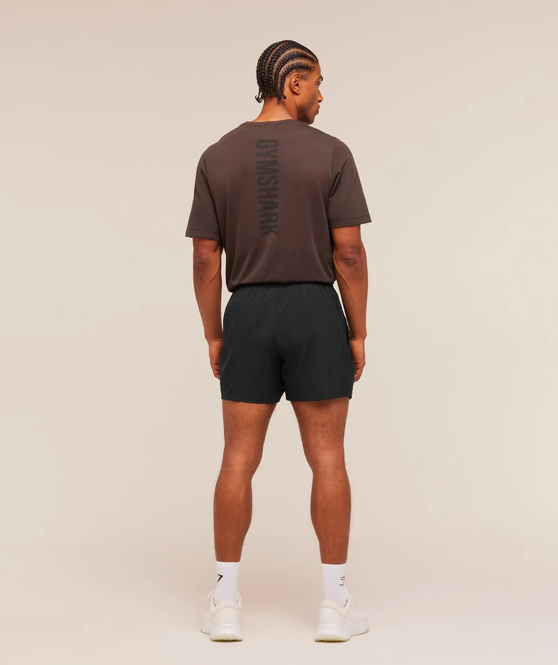 Gymshark Lightweight Seamless T-Shirt - Espresso Brown/Marl