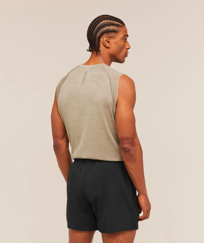 Gymshark Versatile Seamless Tank - Chalk Beige/Lifestyle Brown