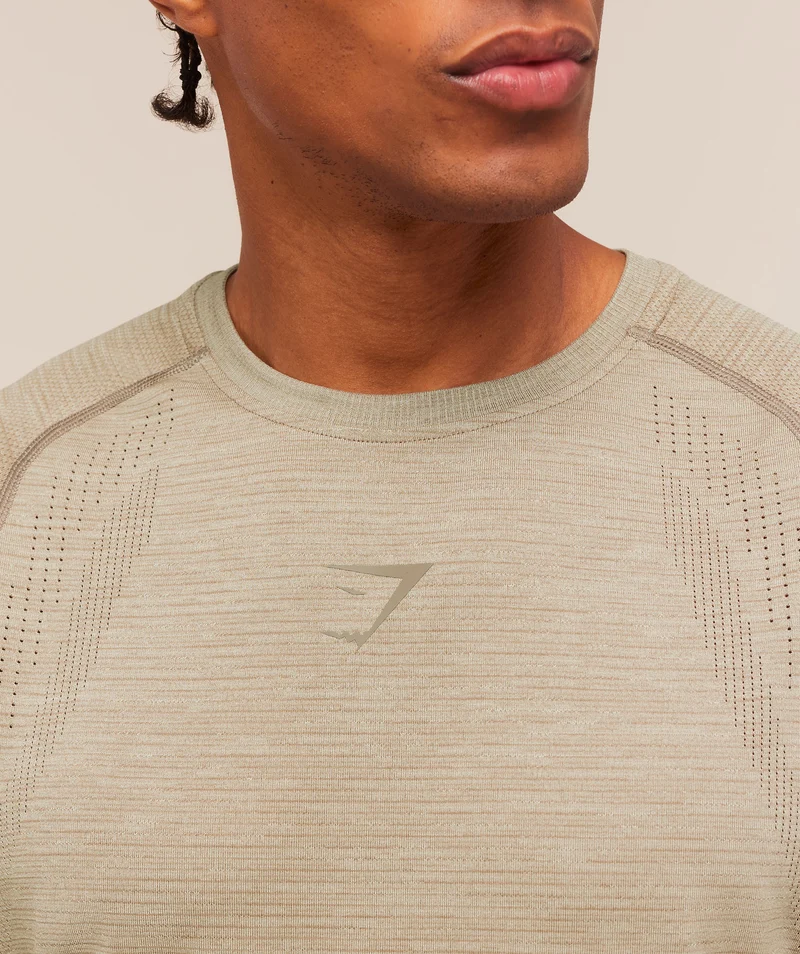 Gymshark Versatile Seamless Tank - Chalk Beige/Lifestyle Brown