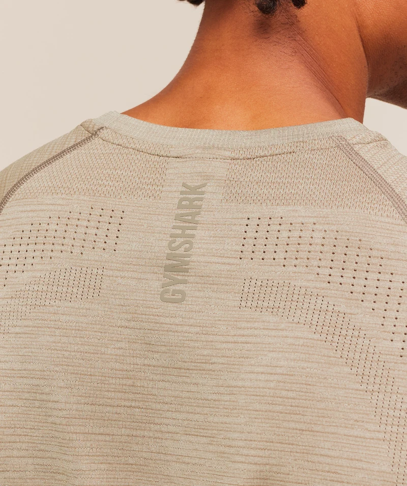 Gymshark Versatile Seamless Tank - Chalk Beige/Lifestyle Brown
