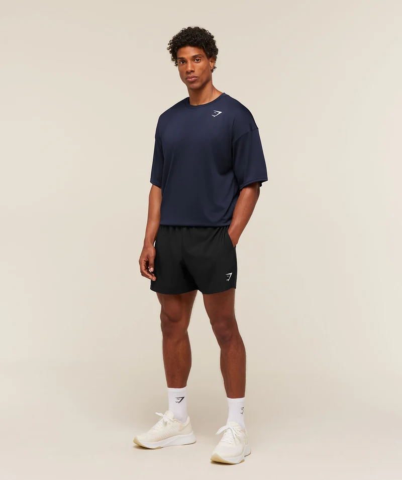 Gymshark Arrival Oversized T-Shirt - Heavy Blue