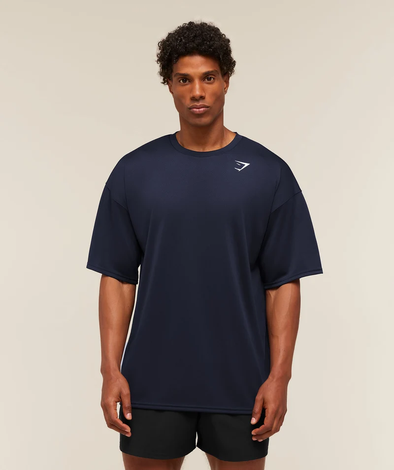 Gymshark Arrival Oversized T-Shirt - Heavy Blue