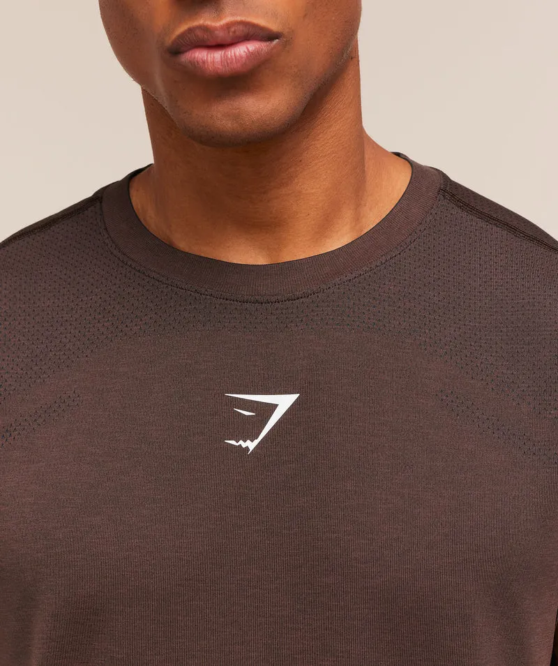 Gymshark Lightweight Seamless Tank - Espresso Brown/Marl