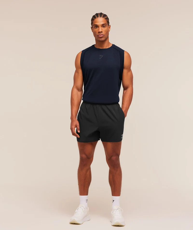 Gymshark Versatile Seamless Tank - Heavy Blue/Black