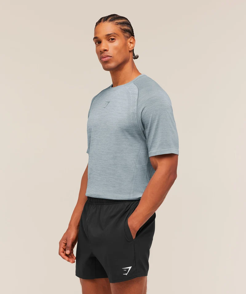 Gymshark Versatile Seamless T-Shirt - Tranquil Blue/Iron Blue