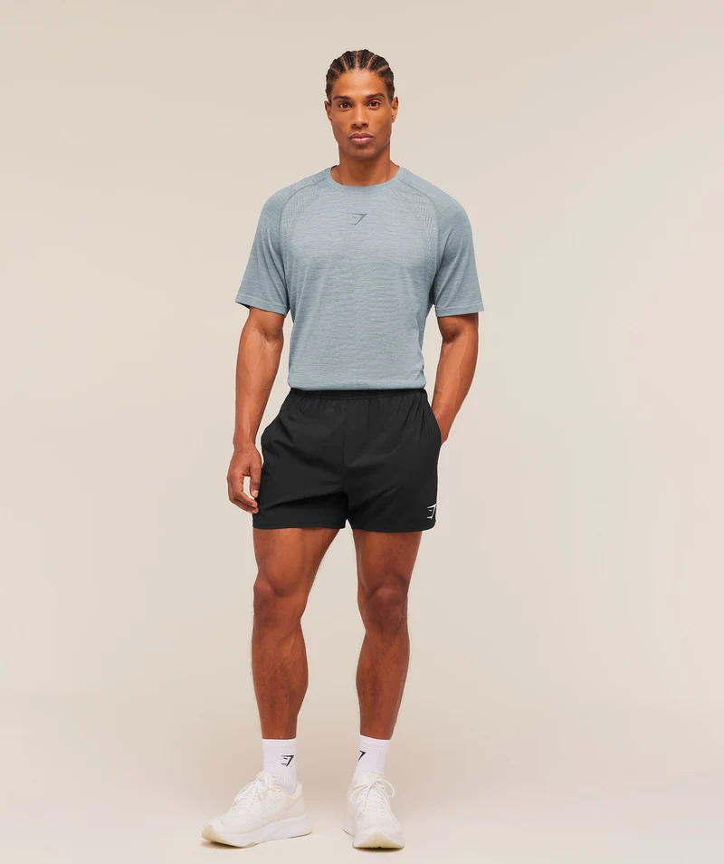 Gymshark Versatile Seamless T-Shirt - Tranquil Blue/Iron Blue