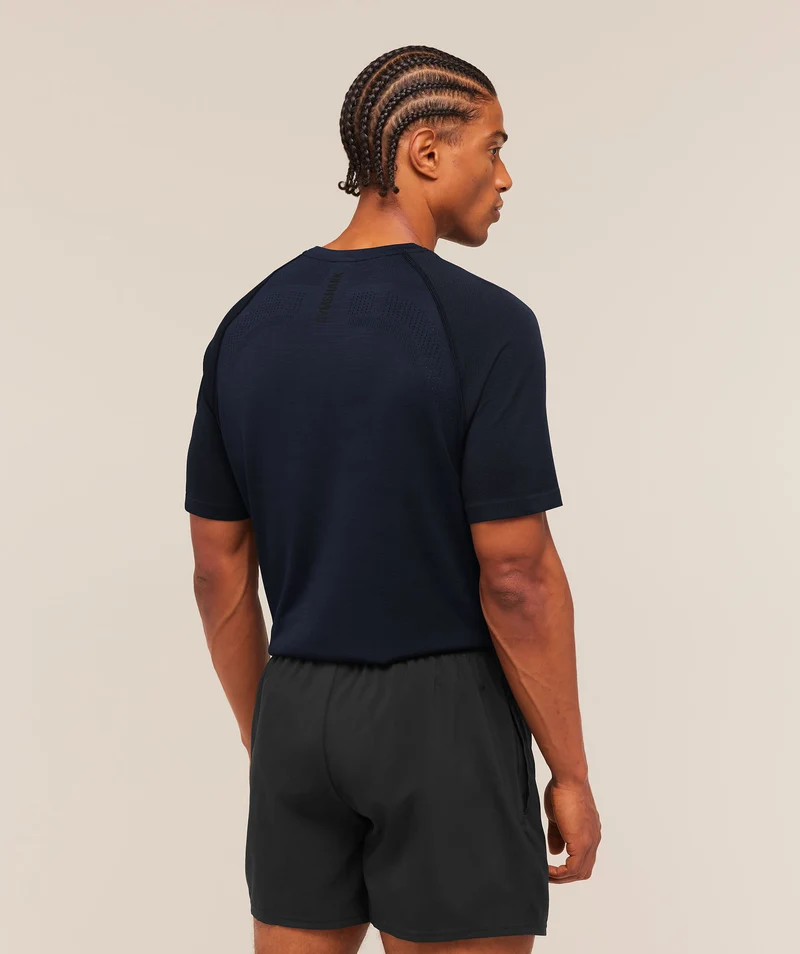 Gymshark Versatile Seamless T-Shirt - Heavy Blue/Black