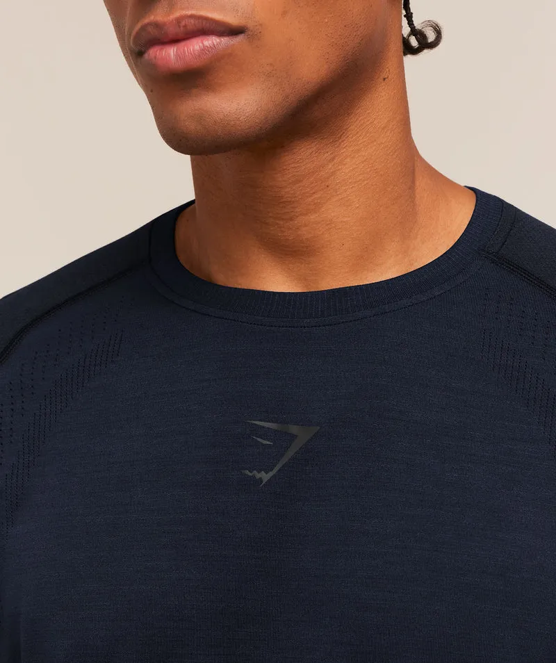 Gymshark Versatile Seamless T-Shirt - Heavy Blue/Black
