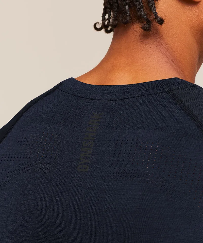 Gymshark Versatile Seamless T-Shirt - Heavy Blue/Black