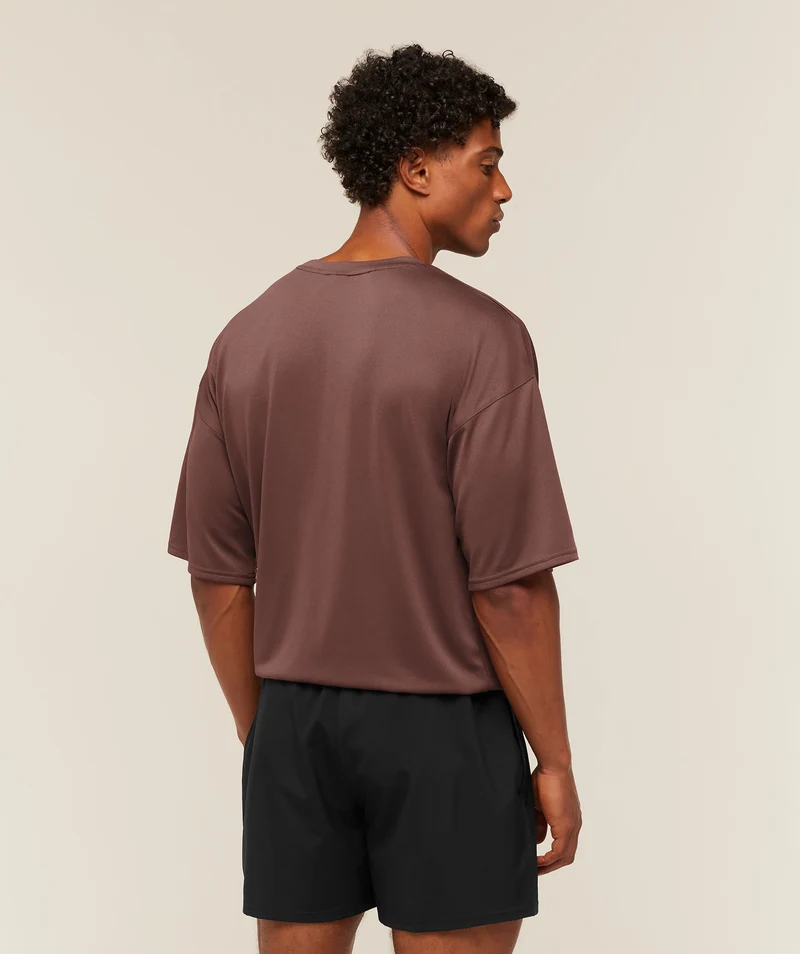 Gymshark Arrival Oversized T-Shirt - Espresso Brown