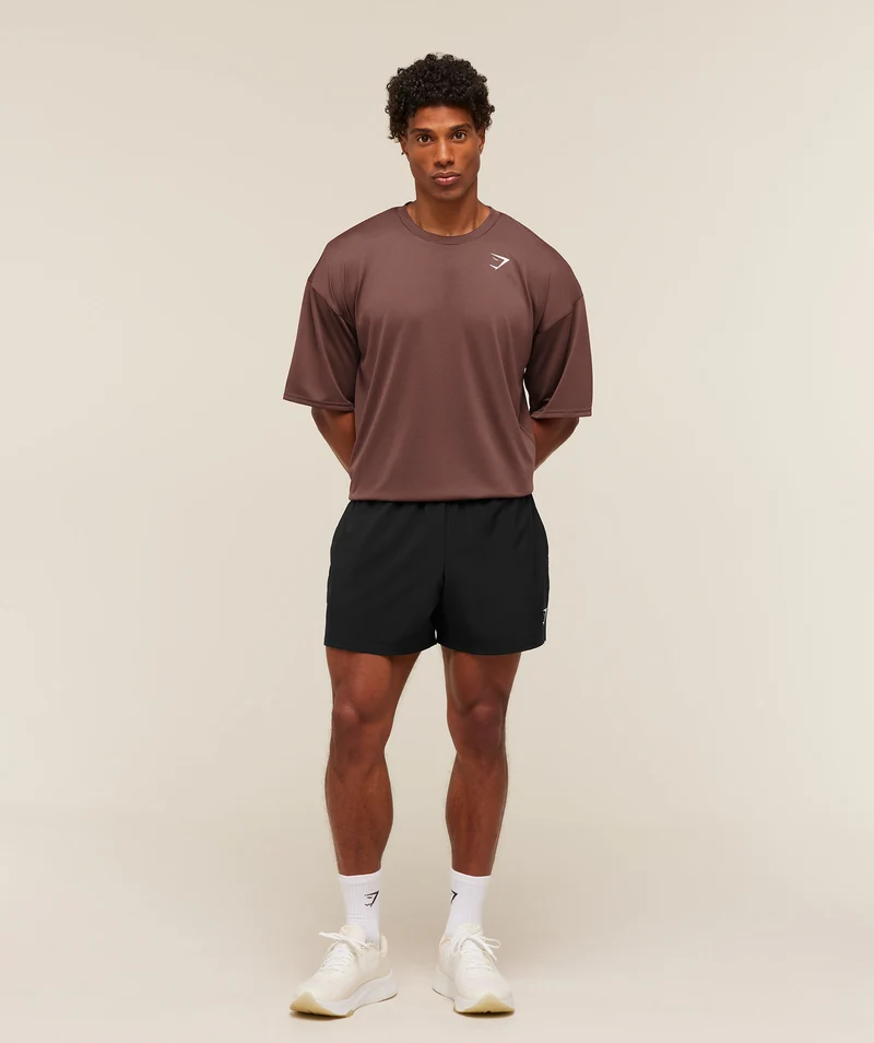Gymshark Arrival Oversized T-Shirt - Espresso Brown