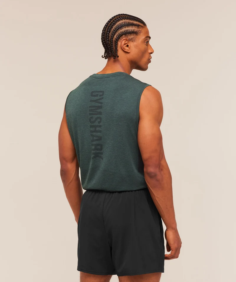 Gymshark Lightweight Seamless Tank - Tactical Teal/Marl