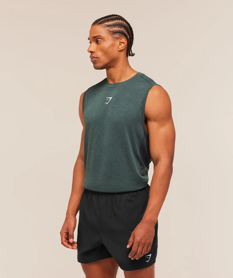 Gymshark Lightweight Seamless Tank - Tactical Teal/Marl
