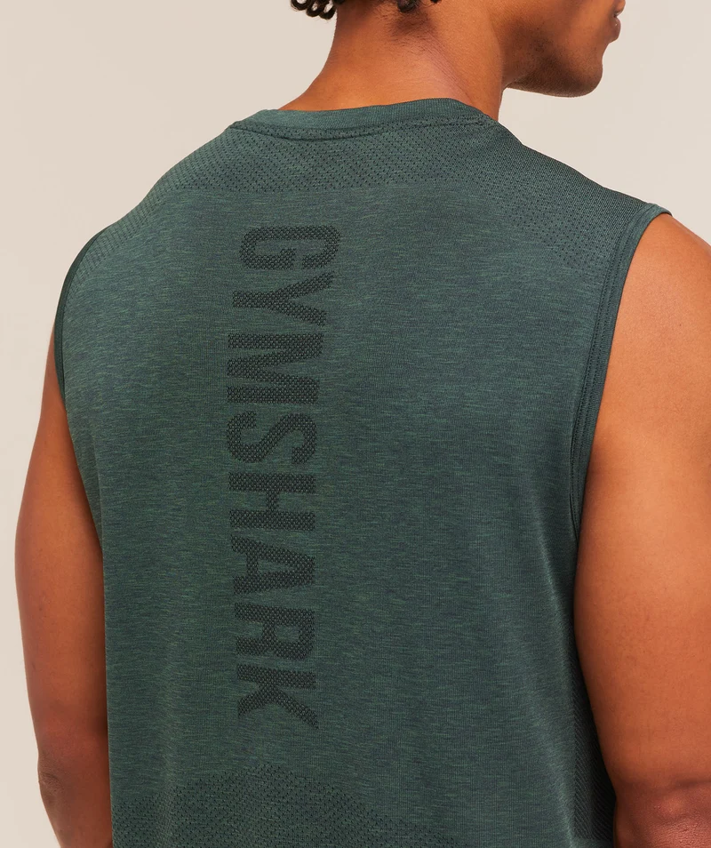 Gymshark Lightweight Seamless Tank - Tactical Teal/Marl