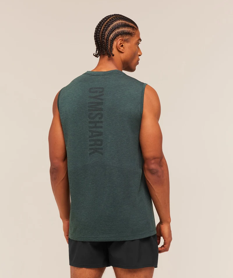 Gymshark Lightweight Seamless Tank - Tactical Teal/Marl