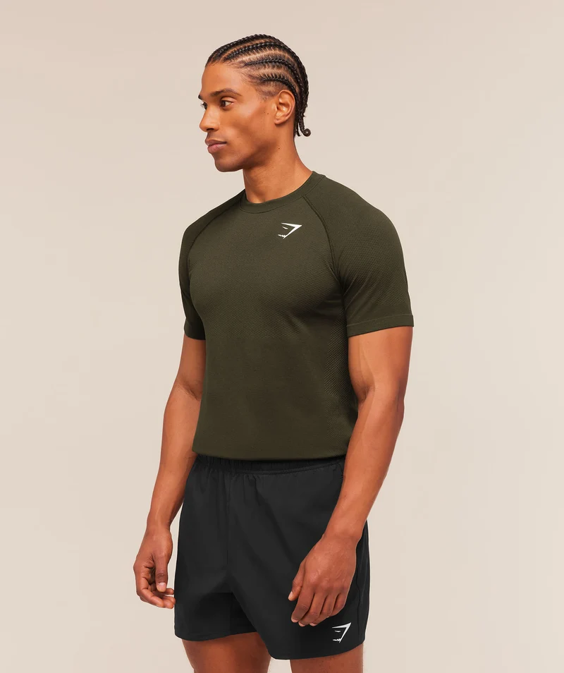 Gymshark Vital Seamless T-Shirt - Strength Green/Canvas Green