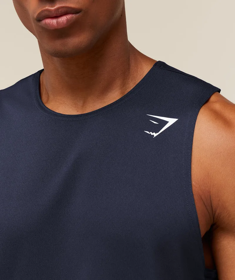 Gymshark Arrival Tank - Heavy Blue