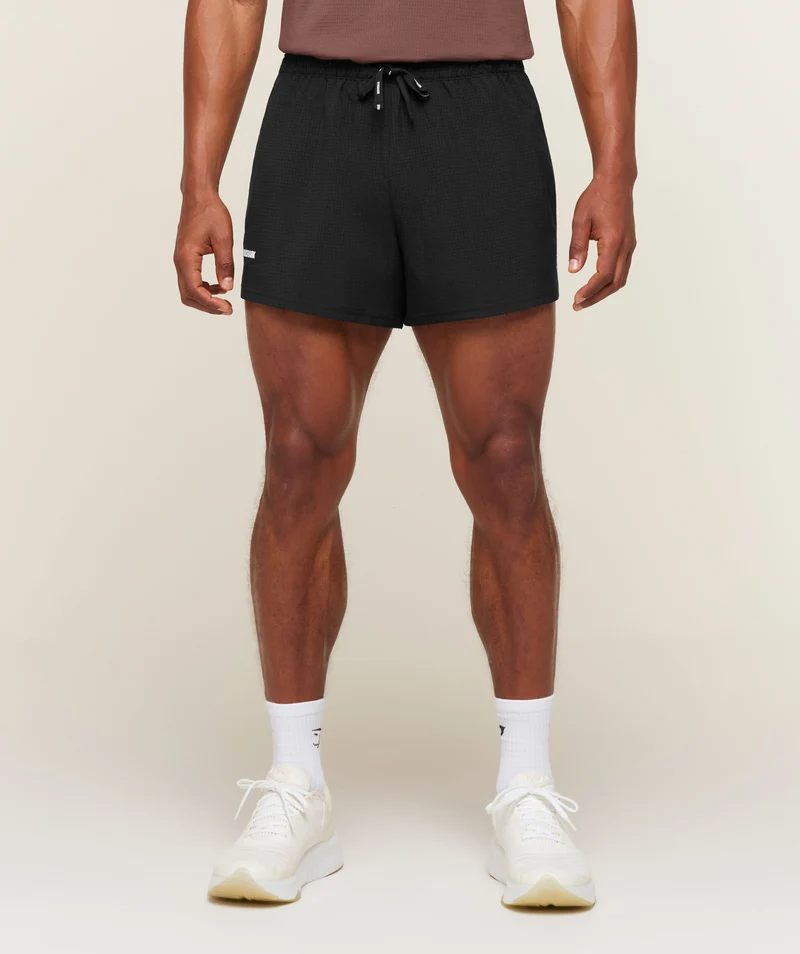 Gymshark Perforated Train 4" Shorts - Black
