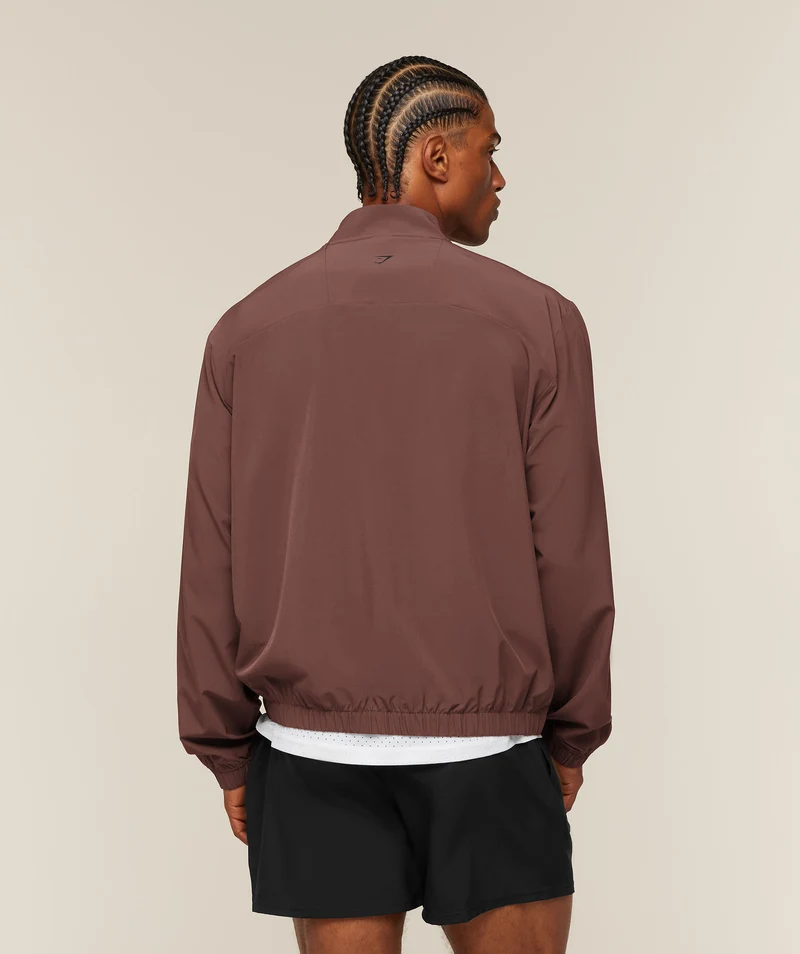 Gymshark Train Track Jacket - Espresso Brown
