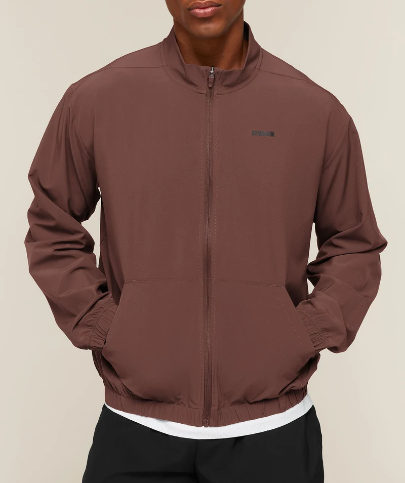 Gymshark Train Track Jacket - Espresso Brown