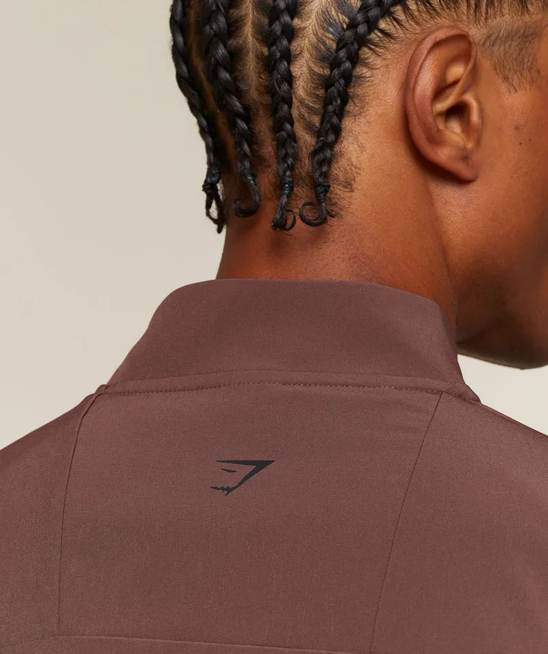 Gymshark Train Track Jacket - Espresso Brown