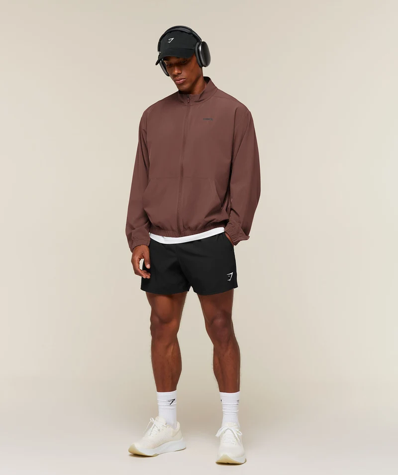 Gymshark Train Track Jacket - Espresso Brown