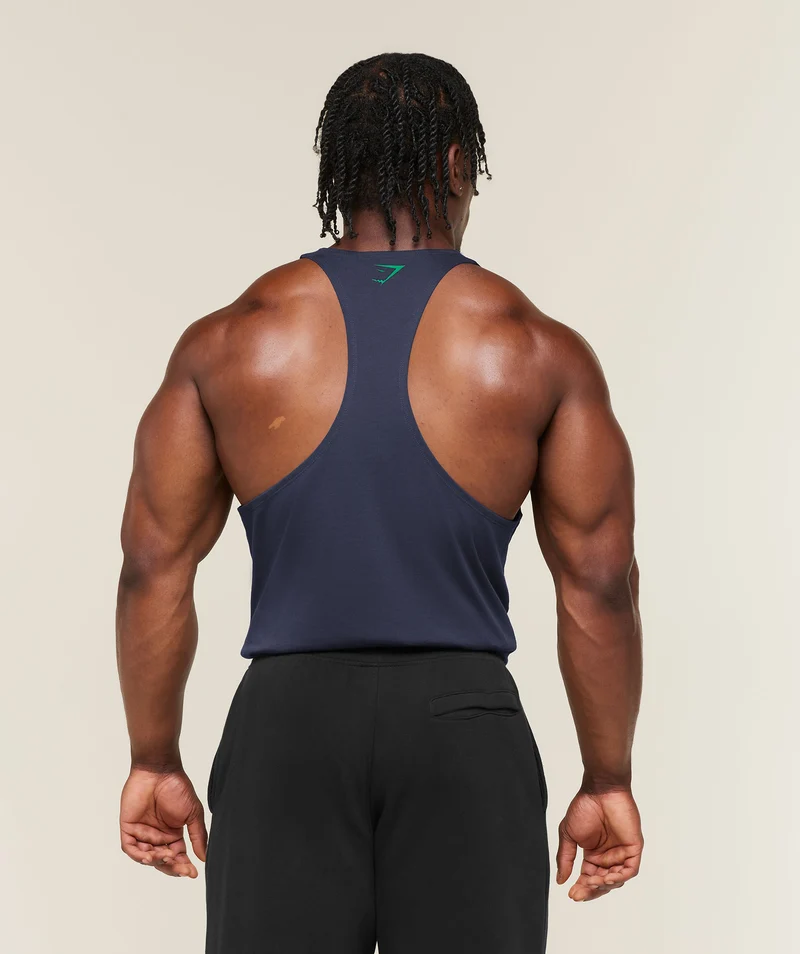 Gymshark Power Stringer - Heavy Blue/Track Green