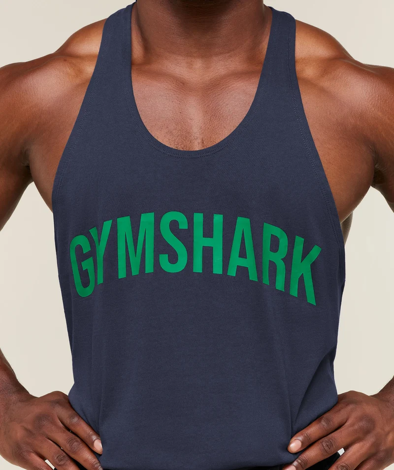 Gymshark Power Stringer - Heavy Blue/Track Green