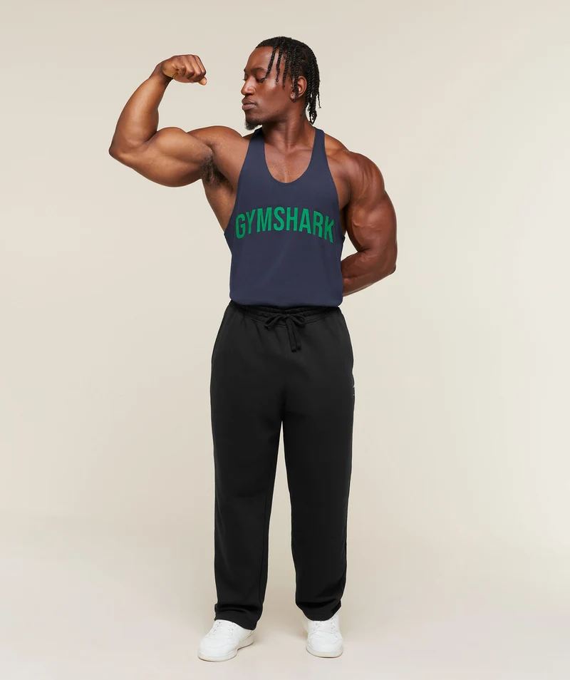 Gymshark Power Stringer - Heavy Blue/Track Green