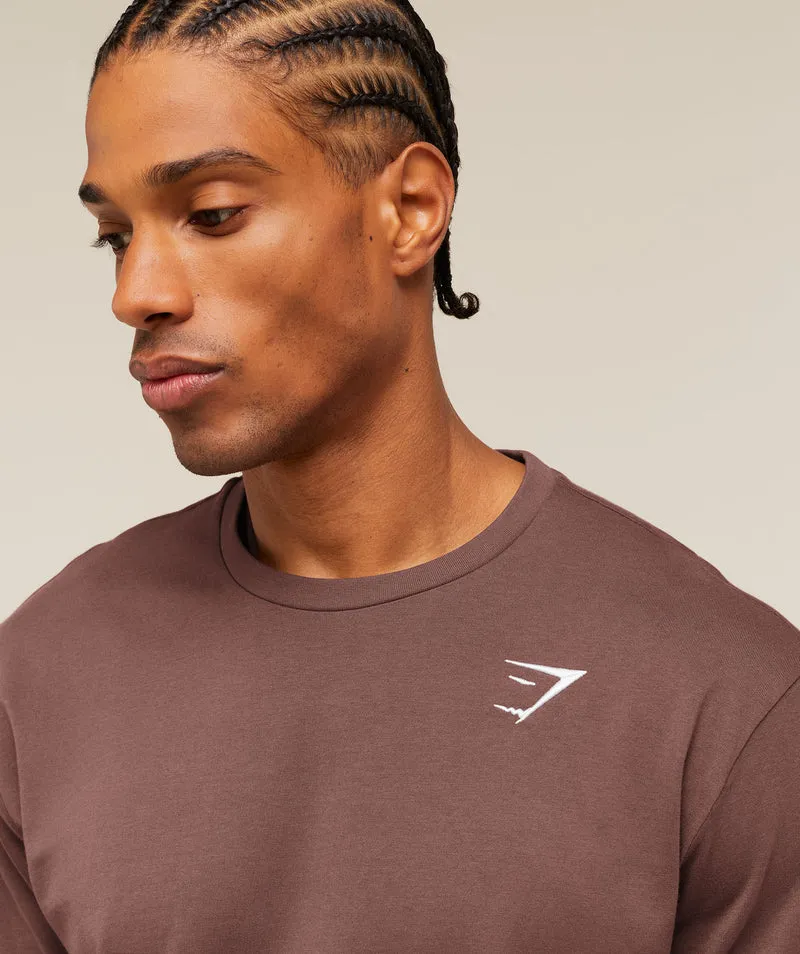 Gymshark Crest T-Shirt - Espresso Brown