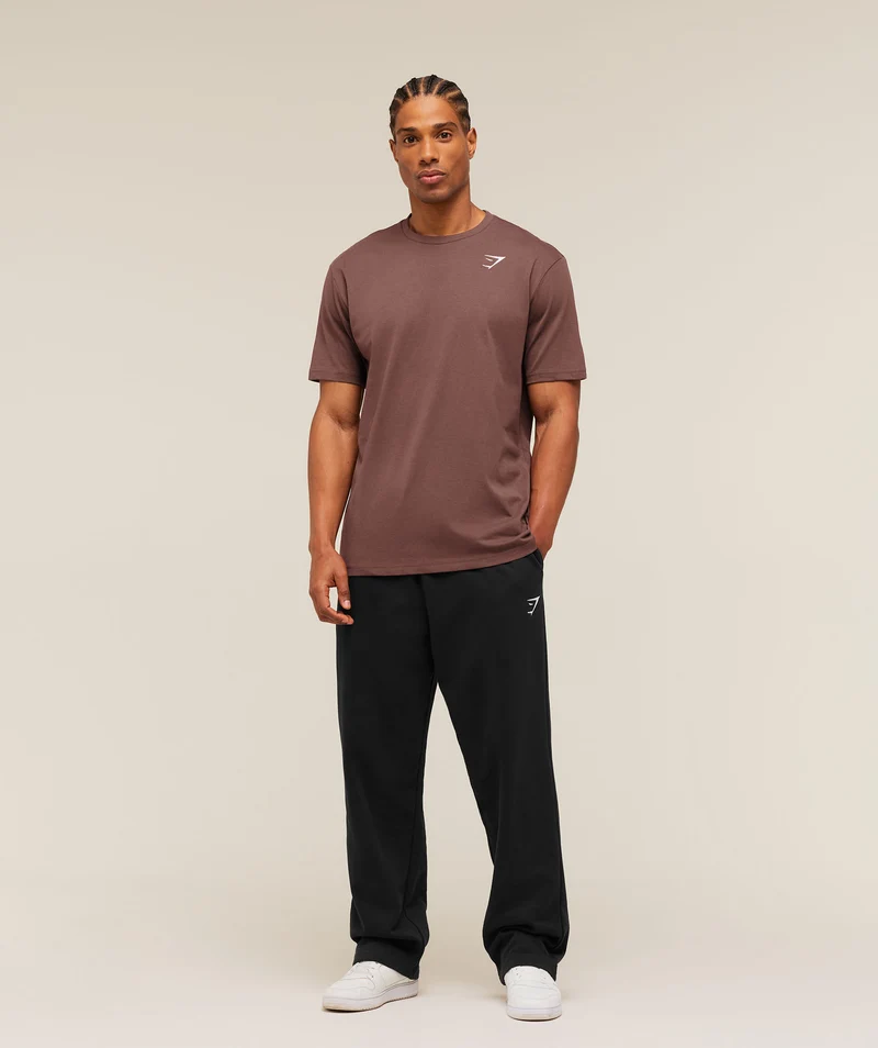 Gymshark Crest T-Shirt - Espresso Brown