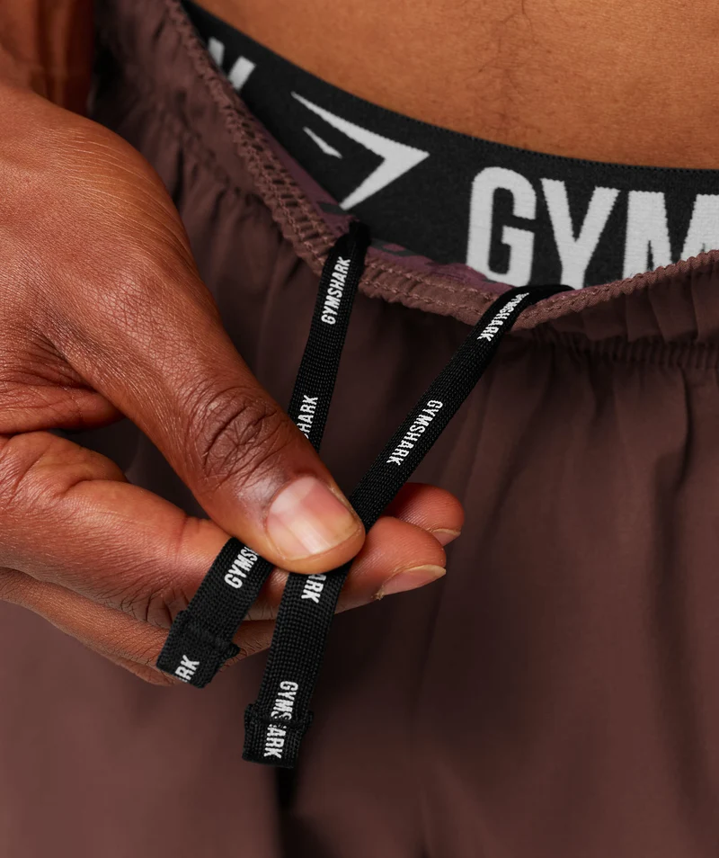 Gymshark Sport 5" Shorts - Espresso Brown/Cherry Purple