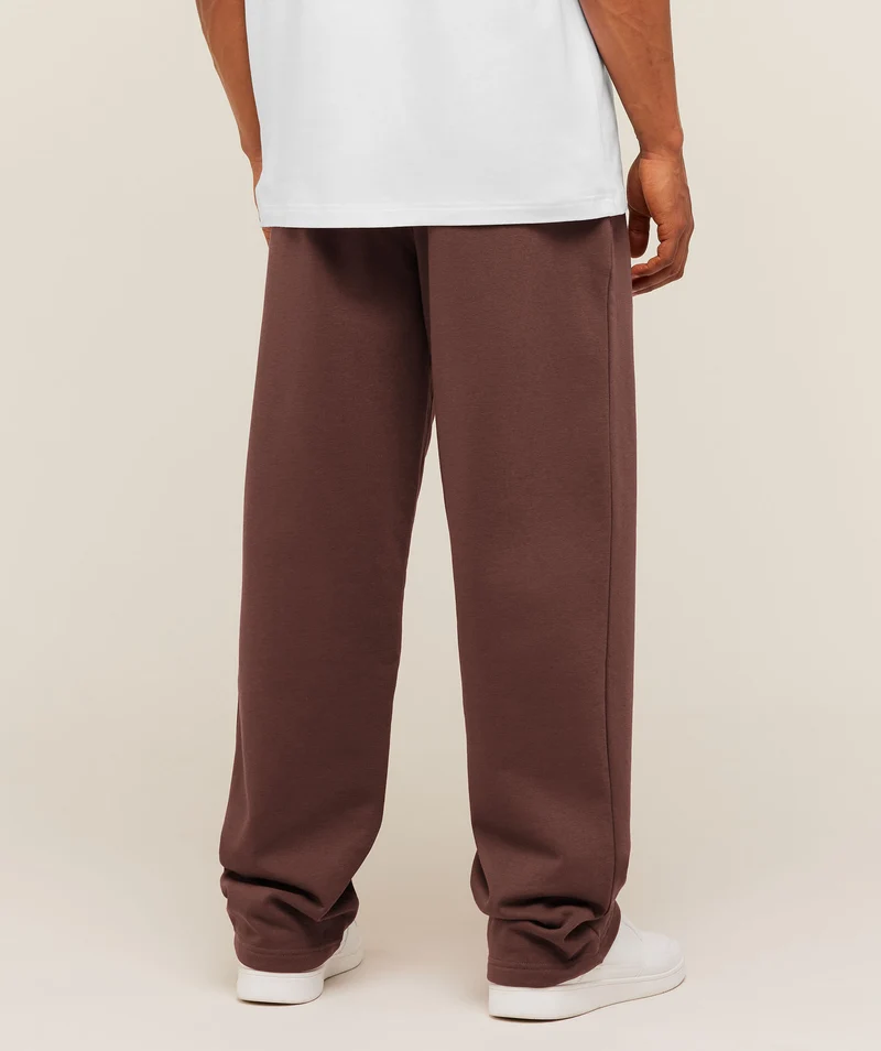 Gymshark Crest Straight Leg Joggers - Espresso Brown
