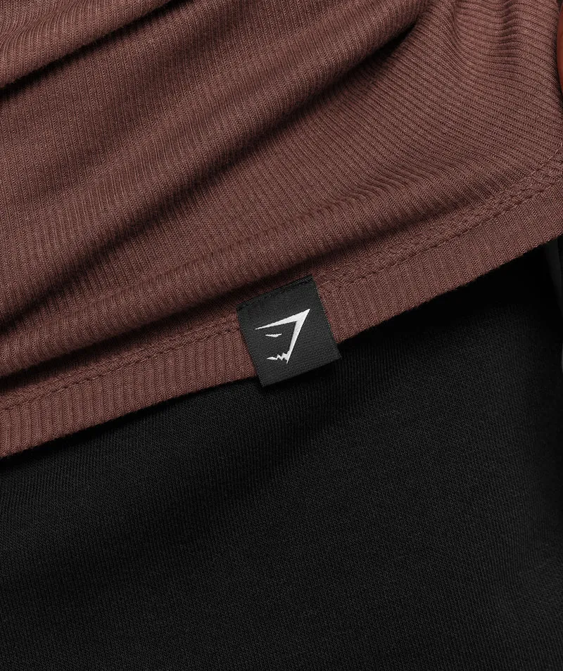 Gymshark Ribbed Tank 1PK - Espresso Brown