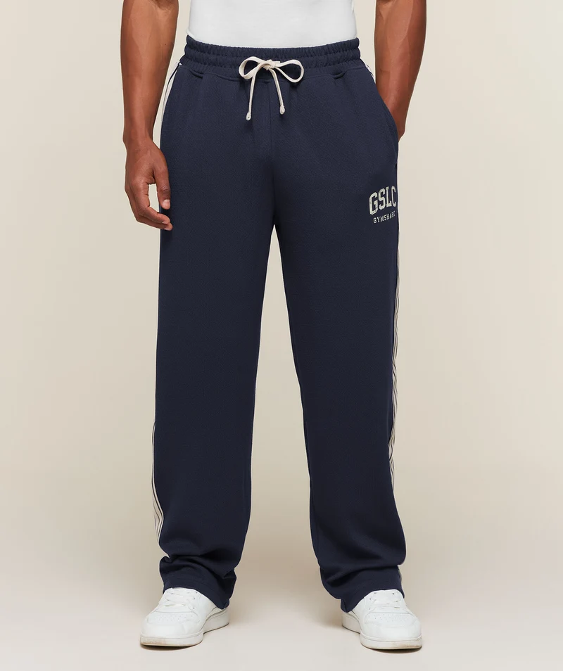 Gymshark GSLC Taped Straight Leg Track Pants - Heavy Blue