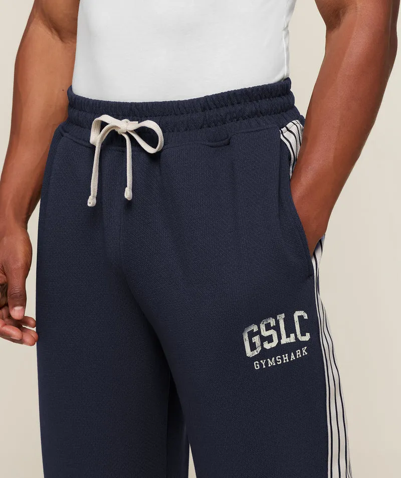 Gymshark GSLC Taped Straight Leg Track Pants - Heavy Blue