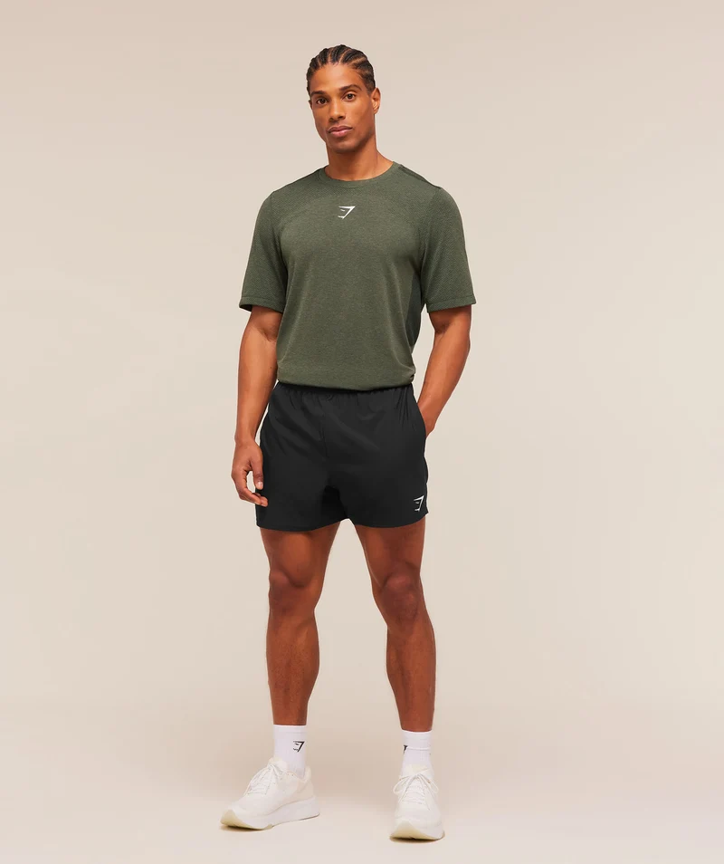 Gymshark Lightweight Seamless T-Shirt - Strength Green/Marl