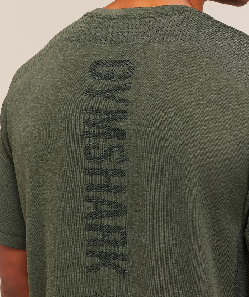 Gymshark Lightweight Seamless T-Shirt - Strength Green/Marl
